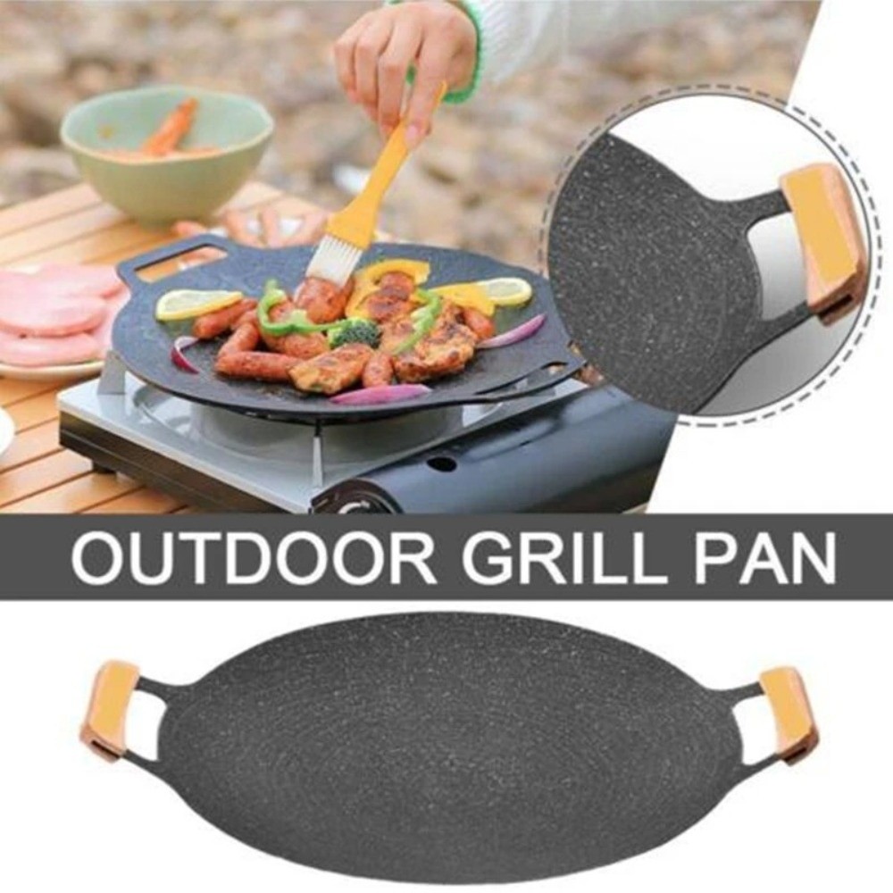 Korean Bbq Grill - 30/32/34/36/38cm Wajan Panggangan BBQ Korea Tahan