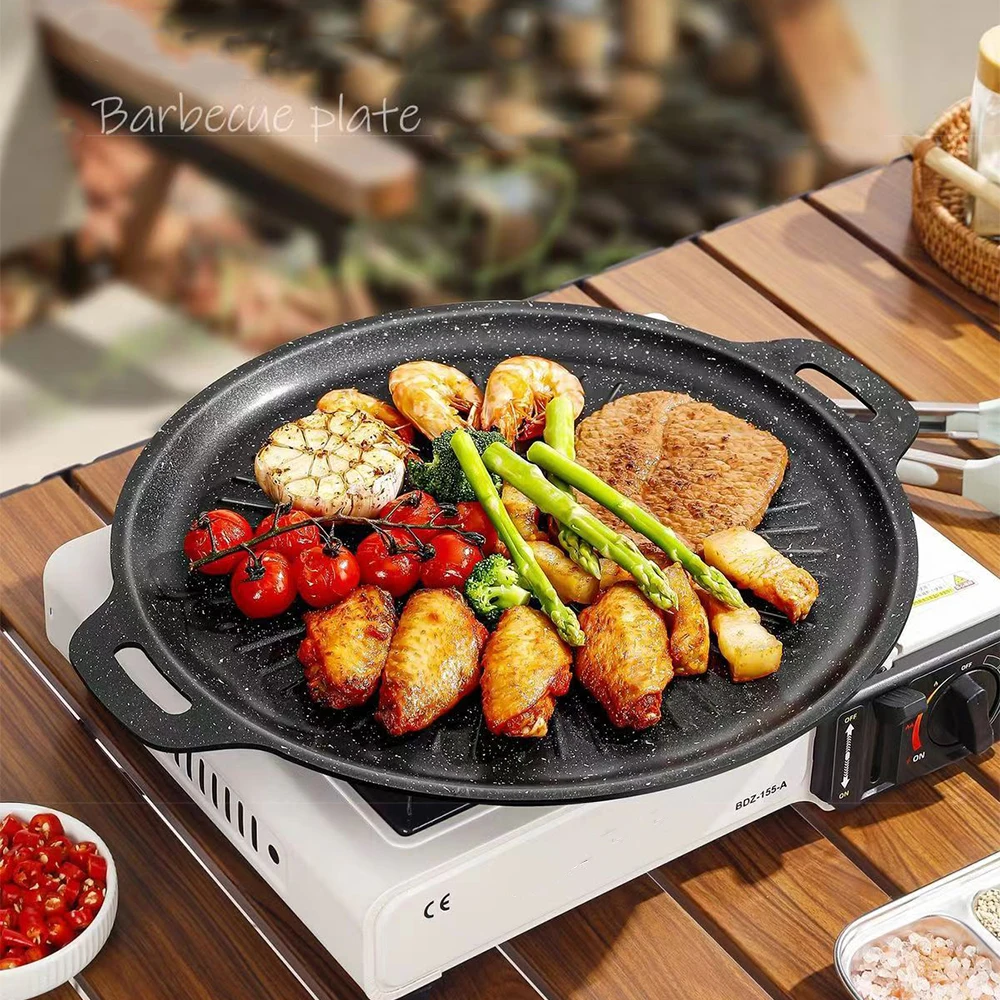 Panci Panggangan BBQ Luar Ruan - Korean Bbq Grill ulasan dan harga