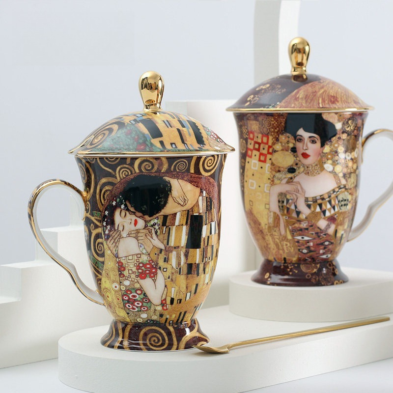 Mug Keramik Eropa dengan Tutup - Celadon Ceramic Cup ulasan dan harga