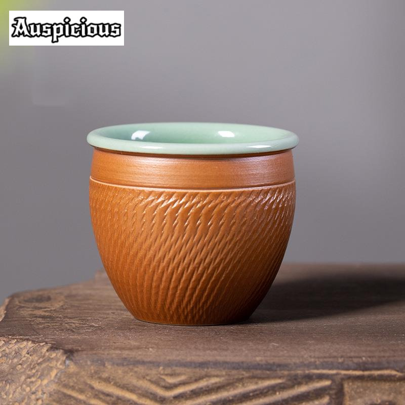 50ml pisau buatan tangan melom - Celadon Ceramic Cup ulasan dan harga