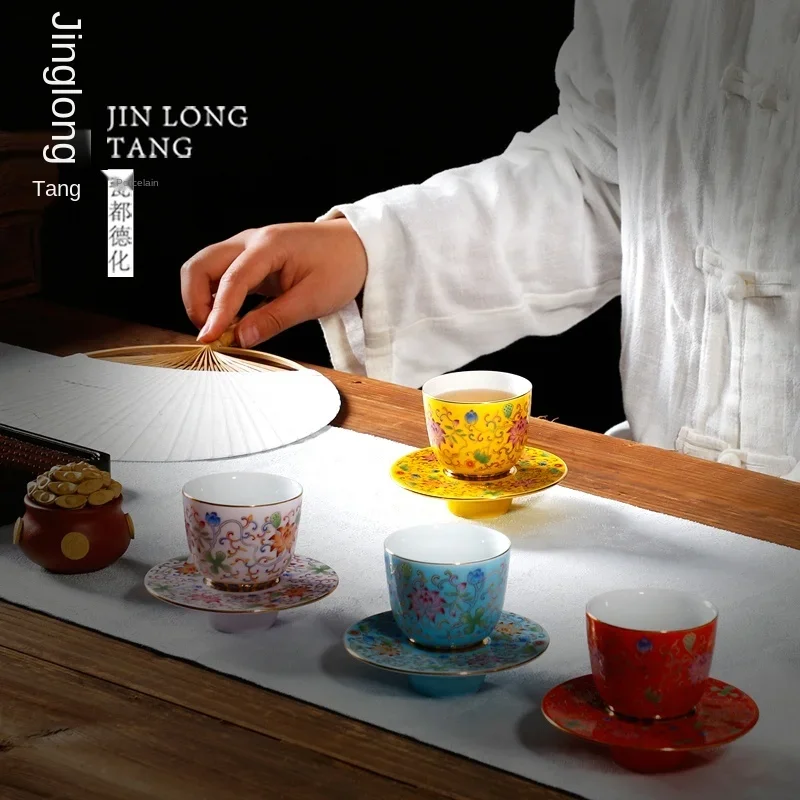Cangkir Teh Keramik Enamel Kun - Celadon Ceramic Cup ulasan dan harga