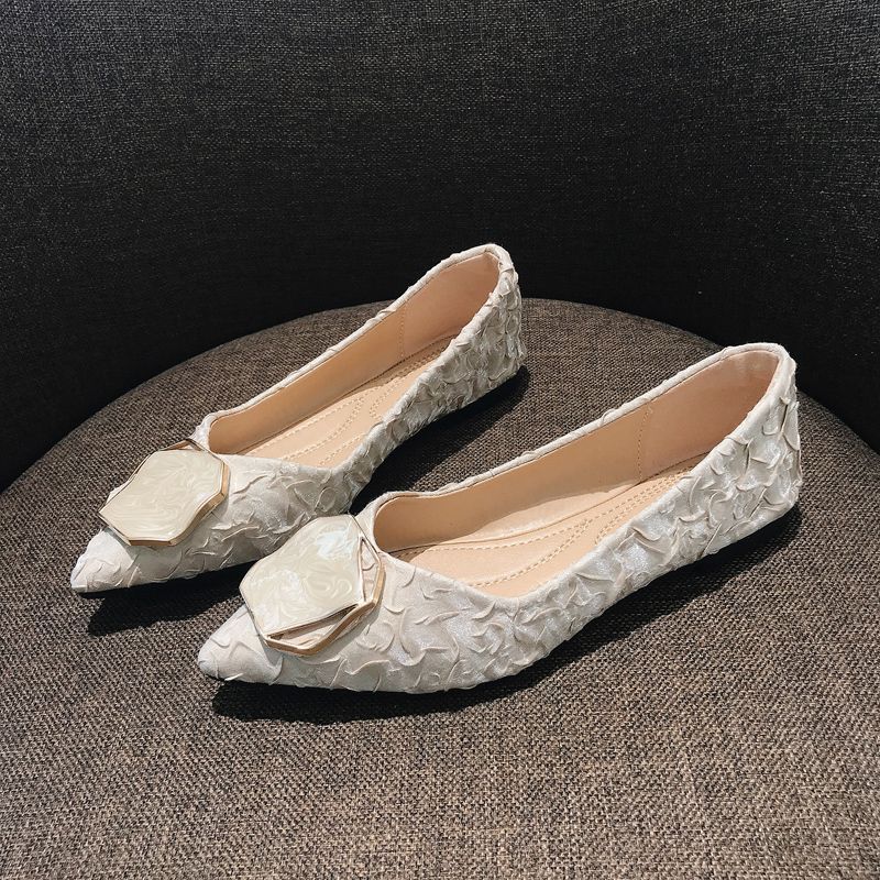 Sepatu Wanita Flat Pointed Toe - Korean Daily Lifestyle ulasan dan harga